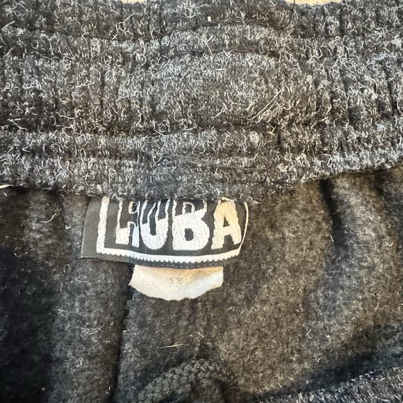 Vintage RUBA 80s Baggy Gym Pants Black/grey Elastic Waist Tapered Leg Men’s 1x - Picture 3 of 6